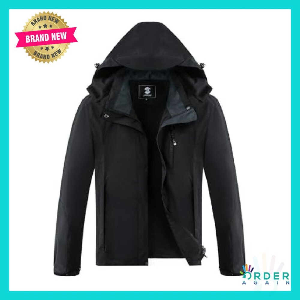 Lightweight Waterproof Rain Jacket Removable Hood… - image 2